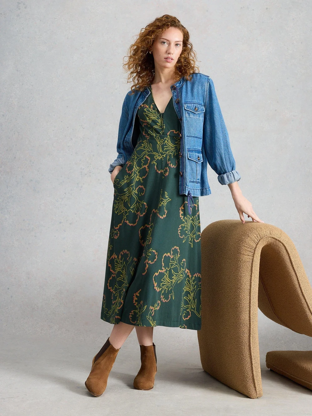 Robe en jersey Megan - Green Mlt - 52/R Image 1