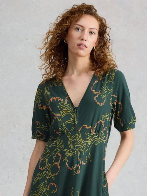 Robe en jersey Megan - Green Mlt - 46/R Image 3