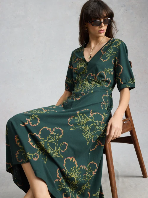 Robe en jersey Megan - Green Mlt - 52/R Image 1