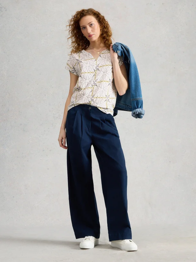 T-SHIRT À COL CASSÉ NELLY