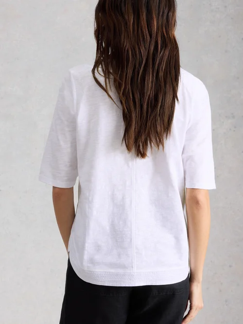 T-SHIRT BRODERIE TWEAVE - Bril White - 52 Image 4