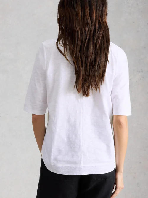 T-SHIRT BRODERIE TWEAVE - Bril White - 52 Image 4