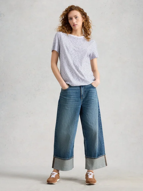 T-SHIRT À MANCHES COURTES CLARA TEXTURE - White Mlt - 52 Image 2