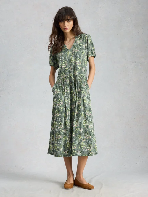 Robe en jersey Leah - Green Pr - 52/R Image 2