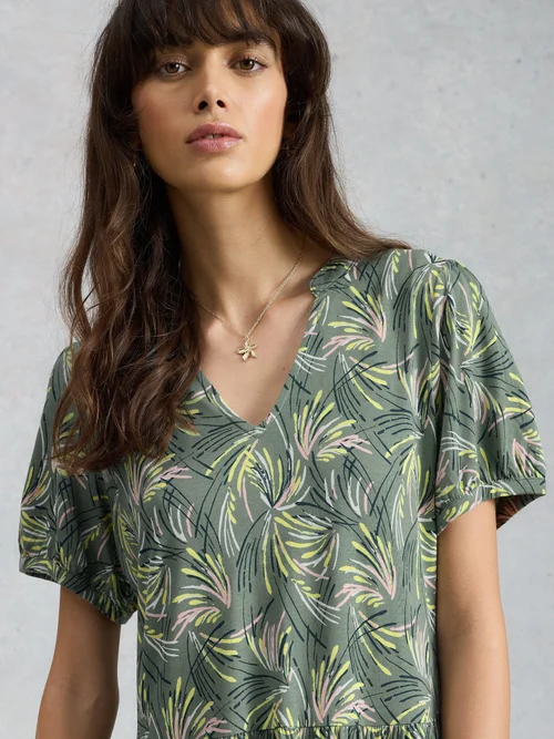 Robe en jersey Leah - Green Pr - 52/R Image 3