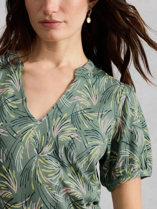 Robe Leah en jersey - Green Pr - 52/R Image 3