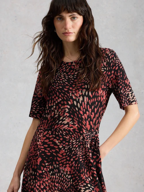 Robe Madeline en jersey - Blk Mlt - 52/R Image 3