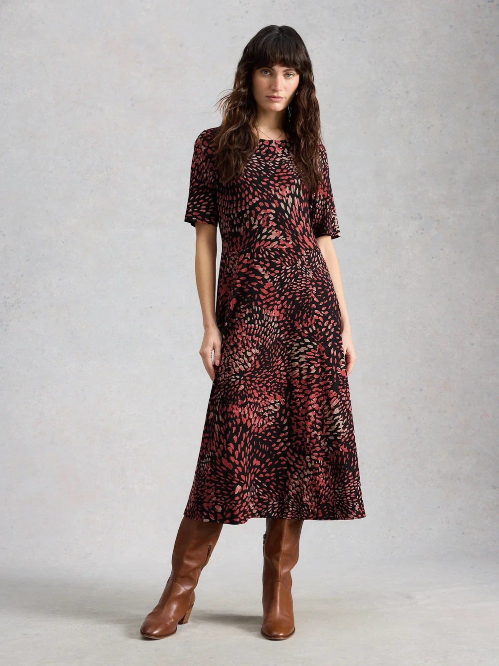 Robe Madeline en jersey - Blk Mlt - 52/R Image 1