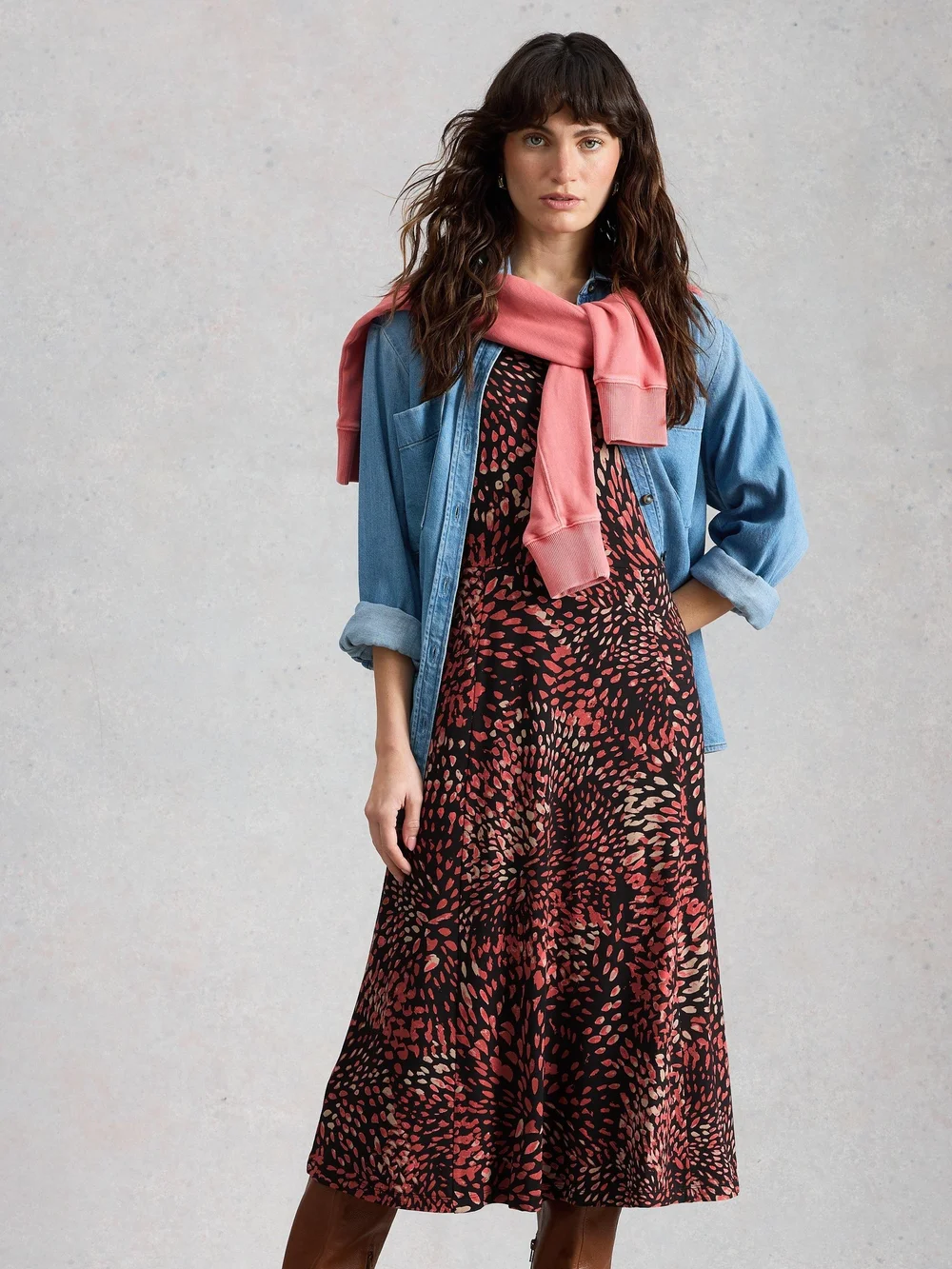 Robe Madeline en jersey - Blk Mlt - 52/R Image 1