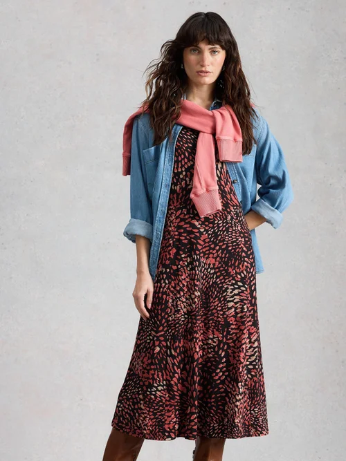 Robe Madeline en jersey - Blk Mlt - 52/R Image 1