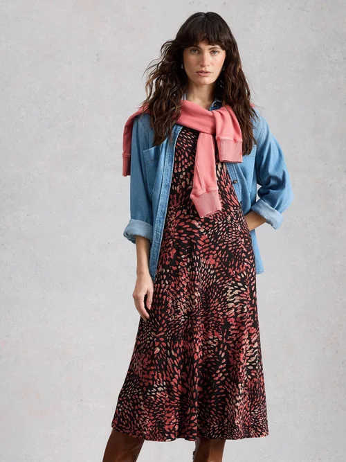 Robe Madeline en jersey - Blk Mlt - 52/R Image 2