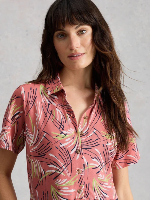 Robe chemise en jersey Rua - Pink Pr - 52/R Image 3