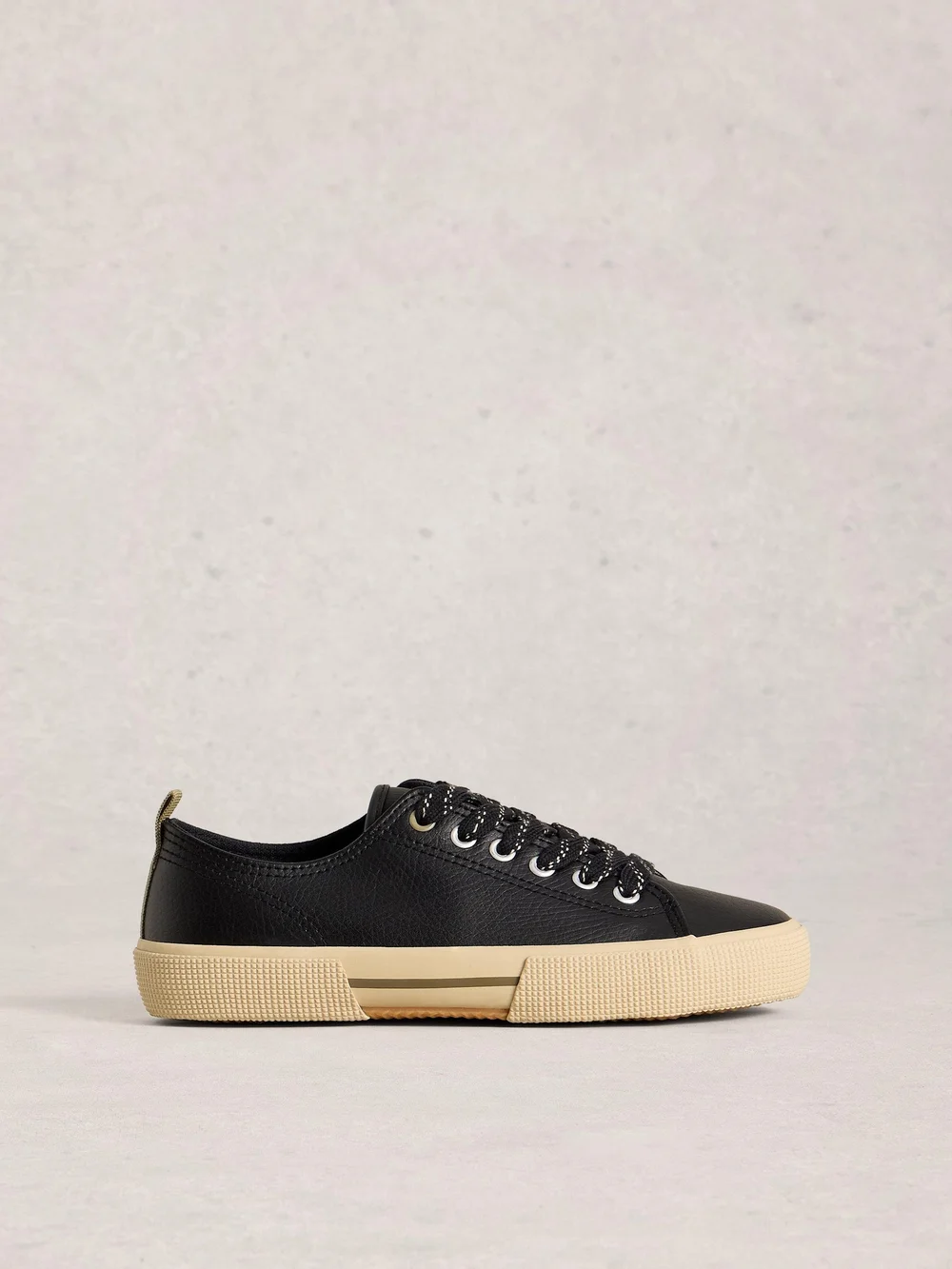 Baskets à lacets en cuir Pippa - Pure Blk - 41 Image 1
