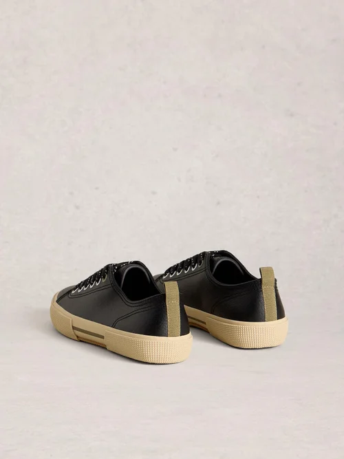 Baskets à lacets en cuir Pippa - Pure Blk - 41 Image 4