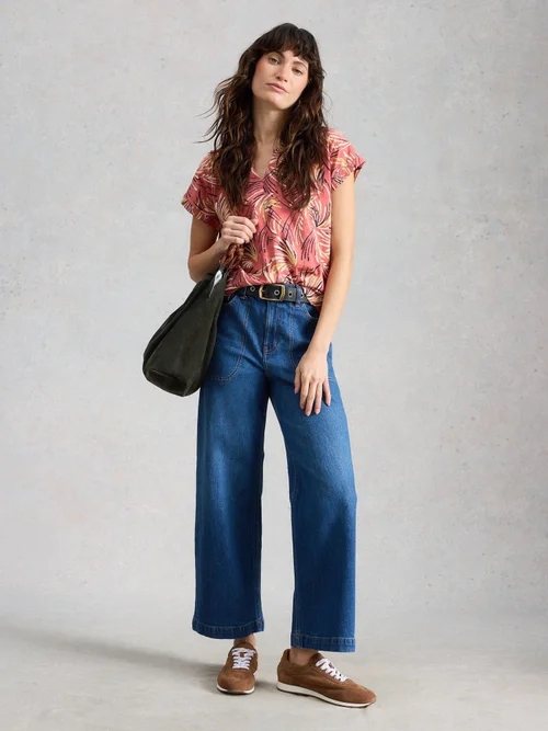 T-SHIRT À COL CASSÉ NELLY - Pink Pr - 52 Image 2