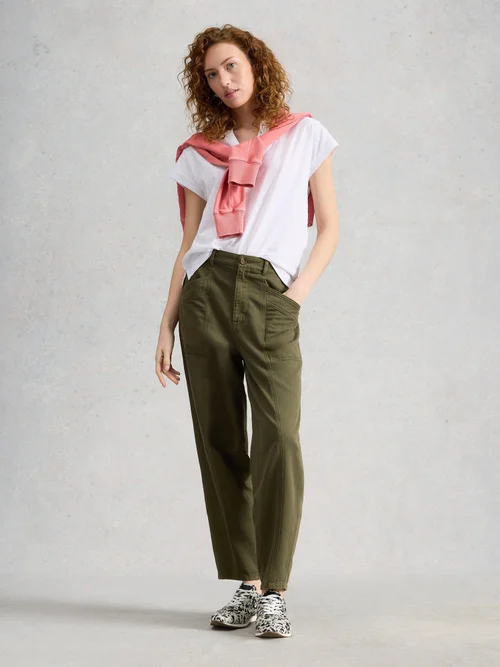 T-SHIRT À COL CASSÉ NINA - Bril White - 52 Image 2