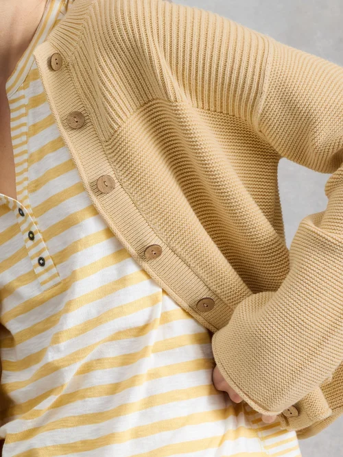 GIGI WASHED CARDI - Lgt Yellow - 52 Image 3