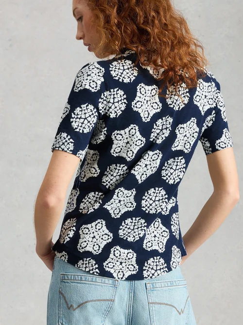 Chemise en jersey Annie manches courtes - Navy Pr - 52 Image 4