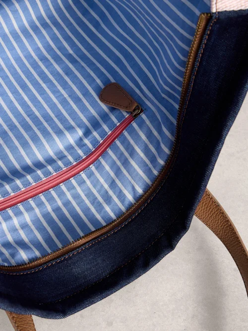 Sac fourre-tout en denim Natalie Image 3