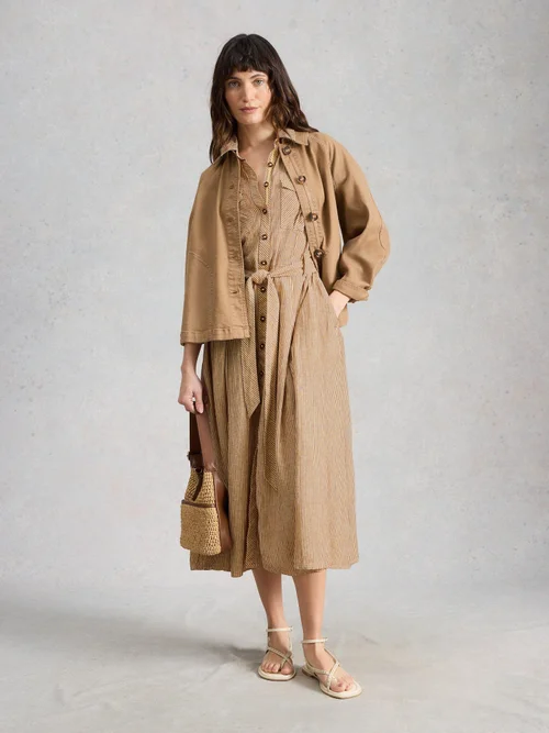 Robe-chemise Tiff en mélange de lin - Nat Mlt - 52/R Image 2