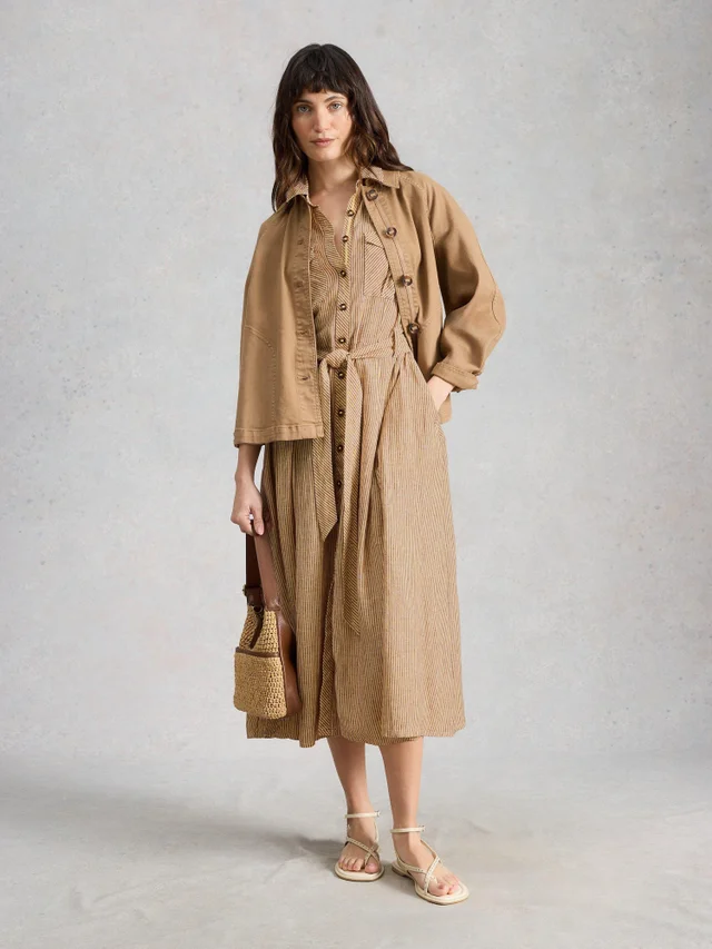 Robe-chemise Tiff en mélange de lin
