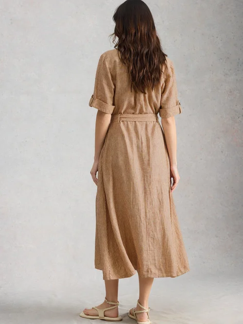 Robe-chemise Tiff en mélange de lin - Nat Mlt - 52/R Image 4