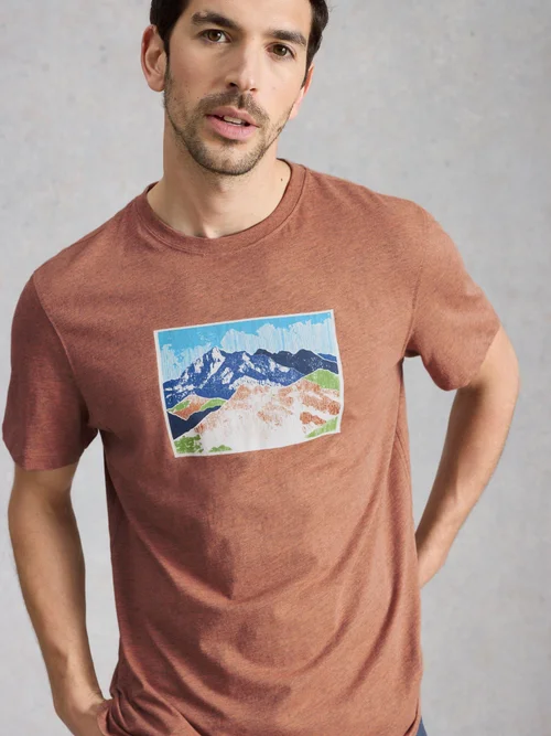 T-shirt graphique Abersoch Mountain - Pink Pr - XXXL/R Image 3