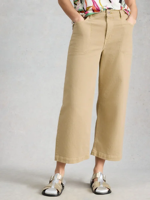 7/8-Jeans Tia mit weitem Bein - Lgt Green - 52/R Image 1