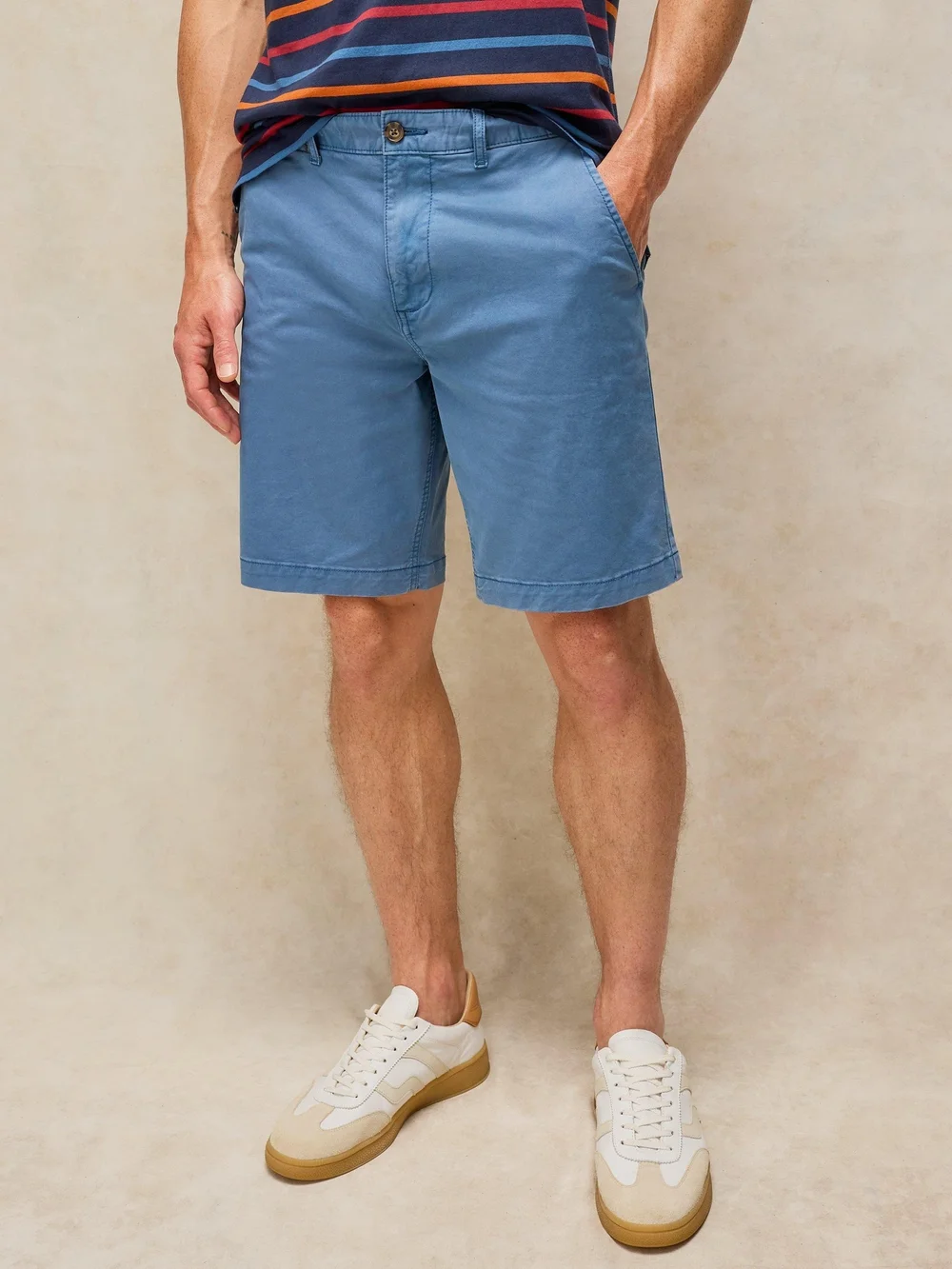 Short chino organique Sutton - Indigo Ble - 38/R Image 1