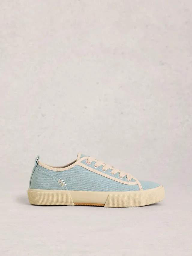 Baskets à lacets en toile Pippa