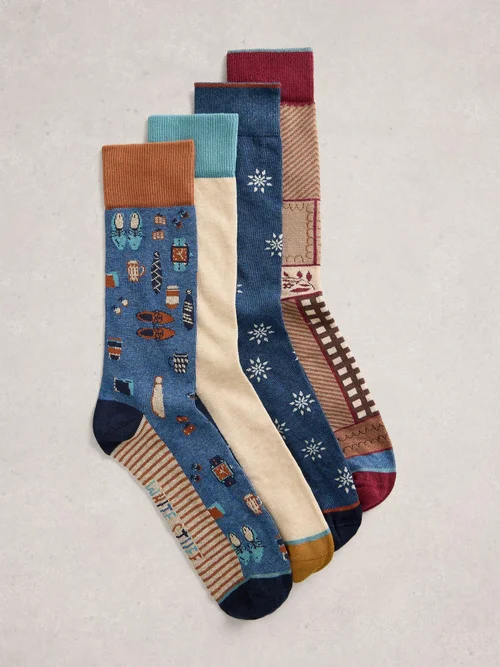 Lot de 4 Chaussettes Man About Town - Nat Mlt - 44-46 Image 2