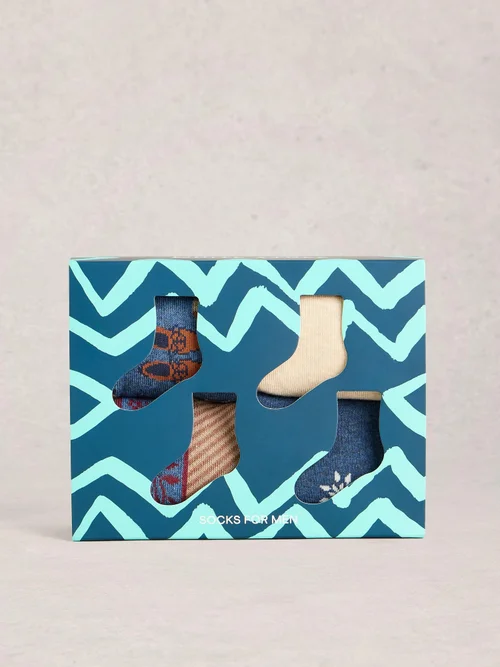 Lot de 4 Chaussettes Man About Town - Nat Mlt - 44-46 Image 1