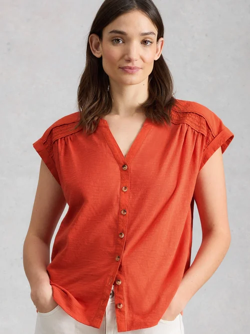 Chemise Billie à boutons - Mid Red - 46 Image 3