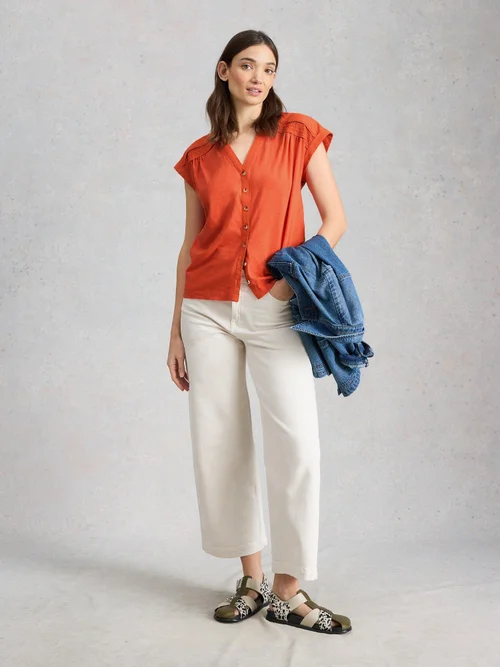 Chemise Billie à boutons - Mid Red - 46 Image 2