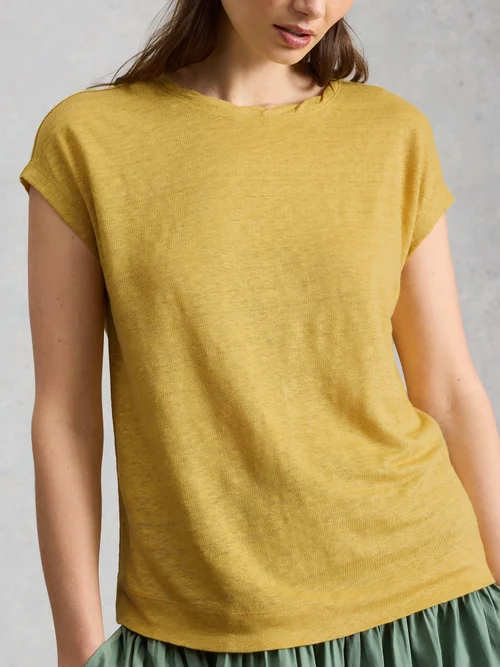 Leinen-T-Shirt Rowan - Lgt Yellow - 52 Image 3