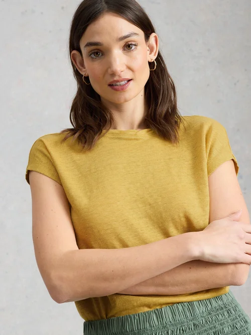 Leinen-T-Shirt Rowan - Lgt Yellow - 52 Image 1