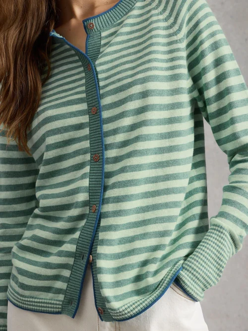 GILET À RAYURES LULU - Green Mlt - 48 Image 3