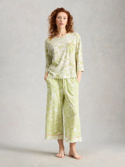 T-shirt de pyjama imprimé Maya Boxy - Green Pr - XL Image 2