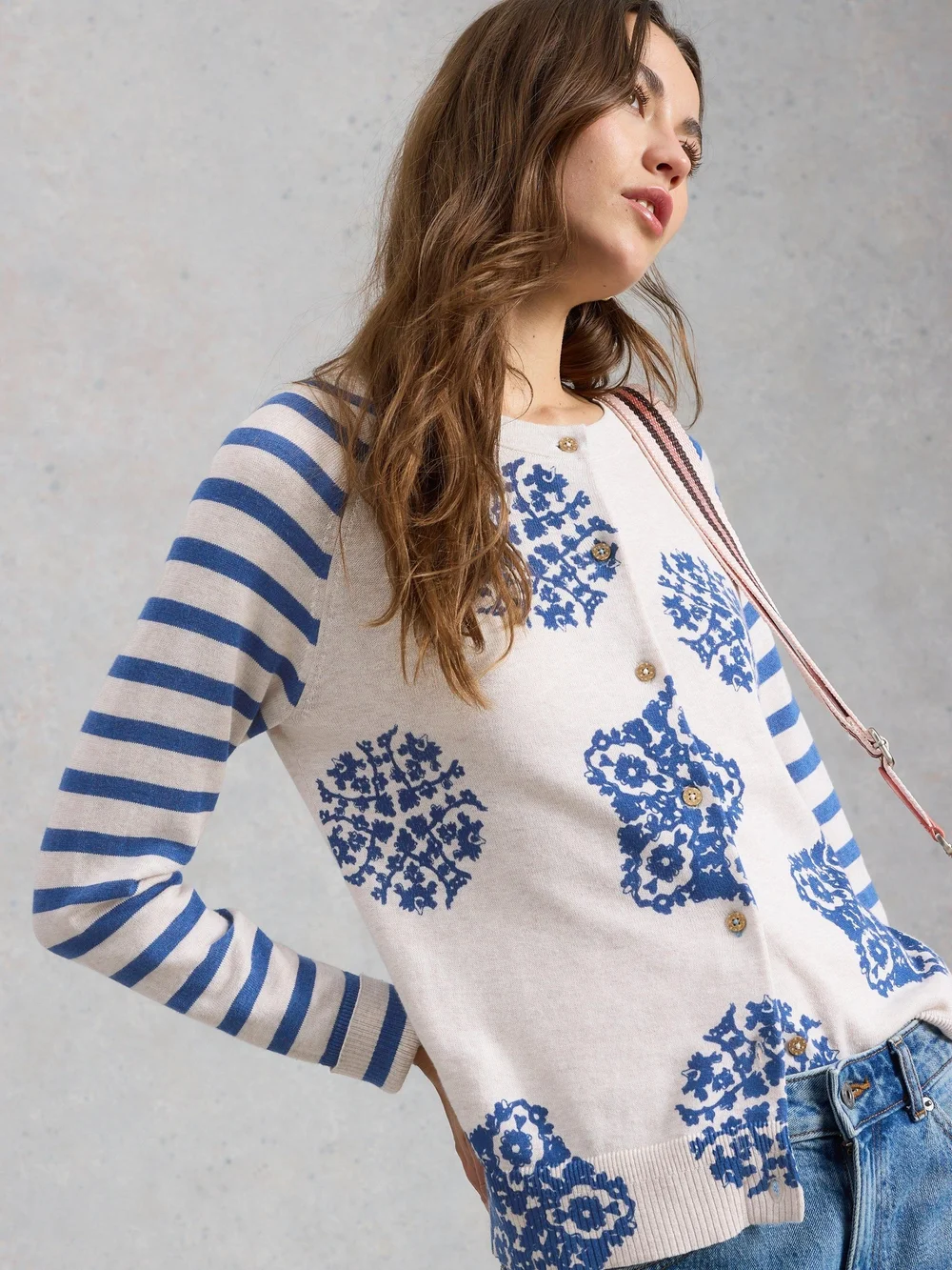 Cardigan imprimé Lulu - Ivory Pr - 48 Image 1