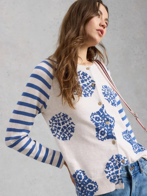 Cardigan imprimé Lulu - Ivory Pr - 48 Image 1