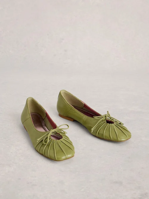 Ballerine à dos en dentelle - Mid Green - 41 Image 2