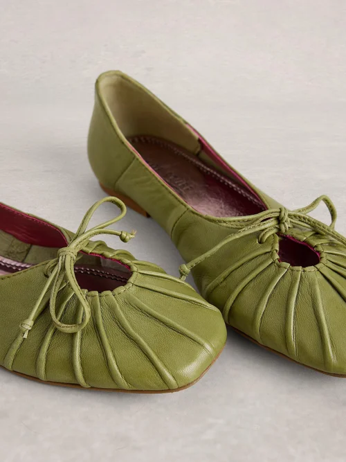 Ballerine à dos en dentelle - Mid Green - 41 Image 3