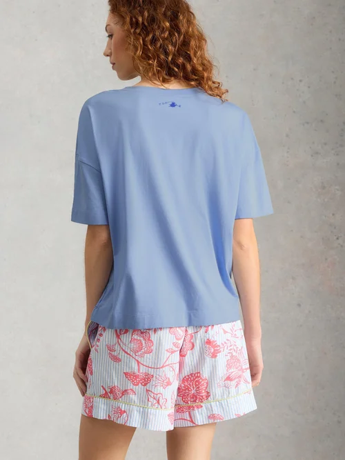 T-shirt de pyjama Maya Boxy - Dus Blue - XL Image 4