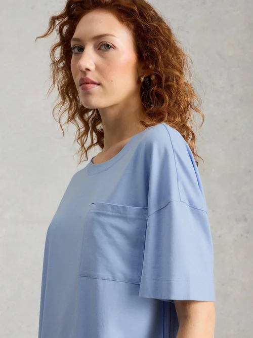 T-shirt de pyjama Maya Boxy - Dus Blue - XL Image 3