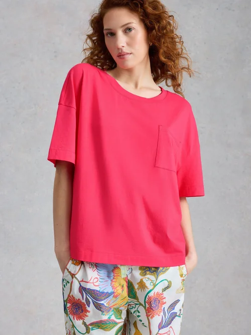 T-shirt de pyjama Maya Boxy - Mid Pink - XL Image 3
