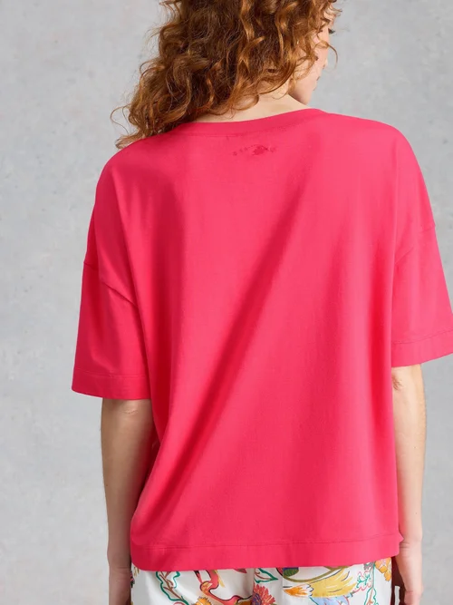 T-shirt de pyjama Maya Boxy - Mid Pink - XL Image 4