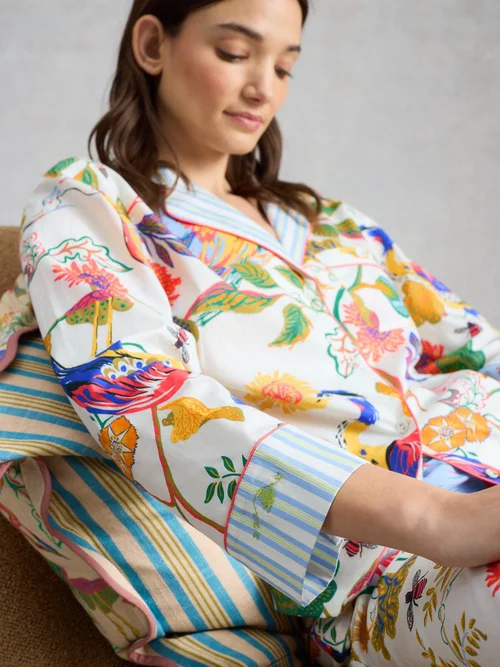 Chemise de pyjama légère Nina - Ivory Pr - XXXL Image 3