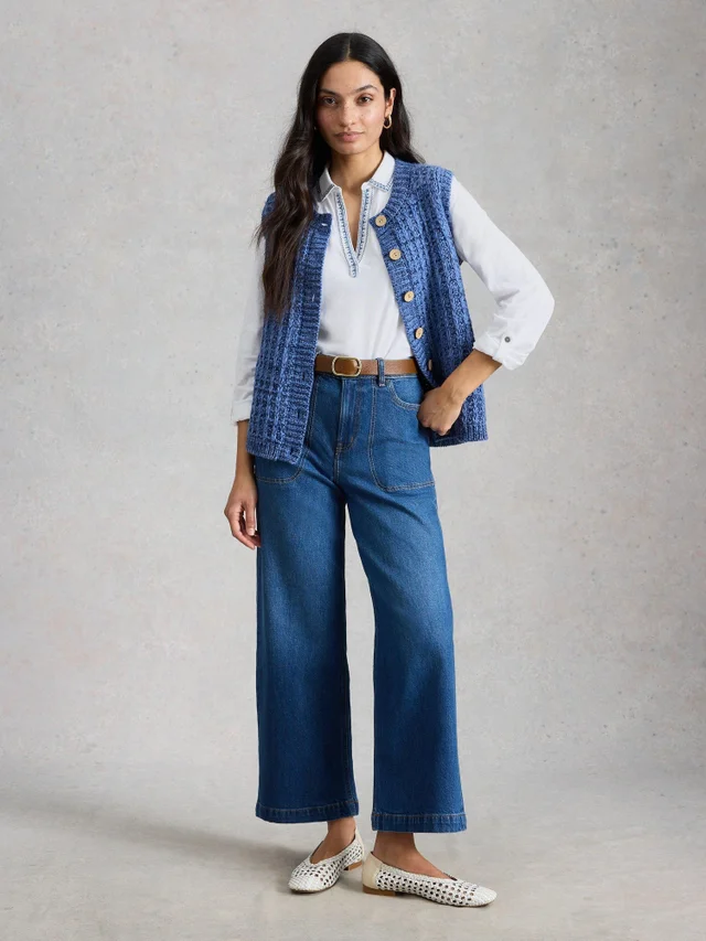 Chemise Allie en jersey brodée