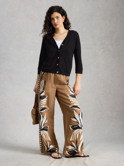 Cardigan Nova en mélange de lin - Pure Blk - 48 Image 2