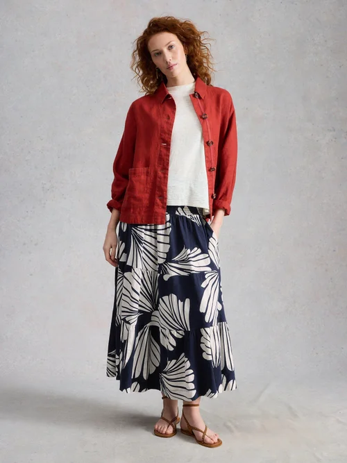 Maxirock Marissa aus Jersey - Navy Multi - 52/R Image 2